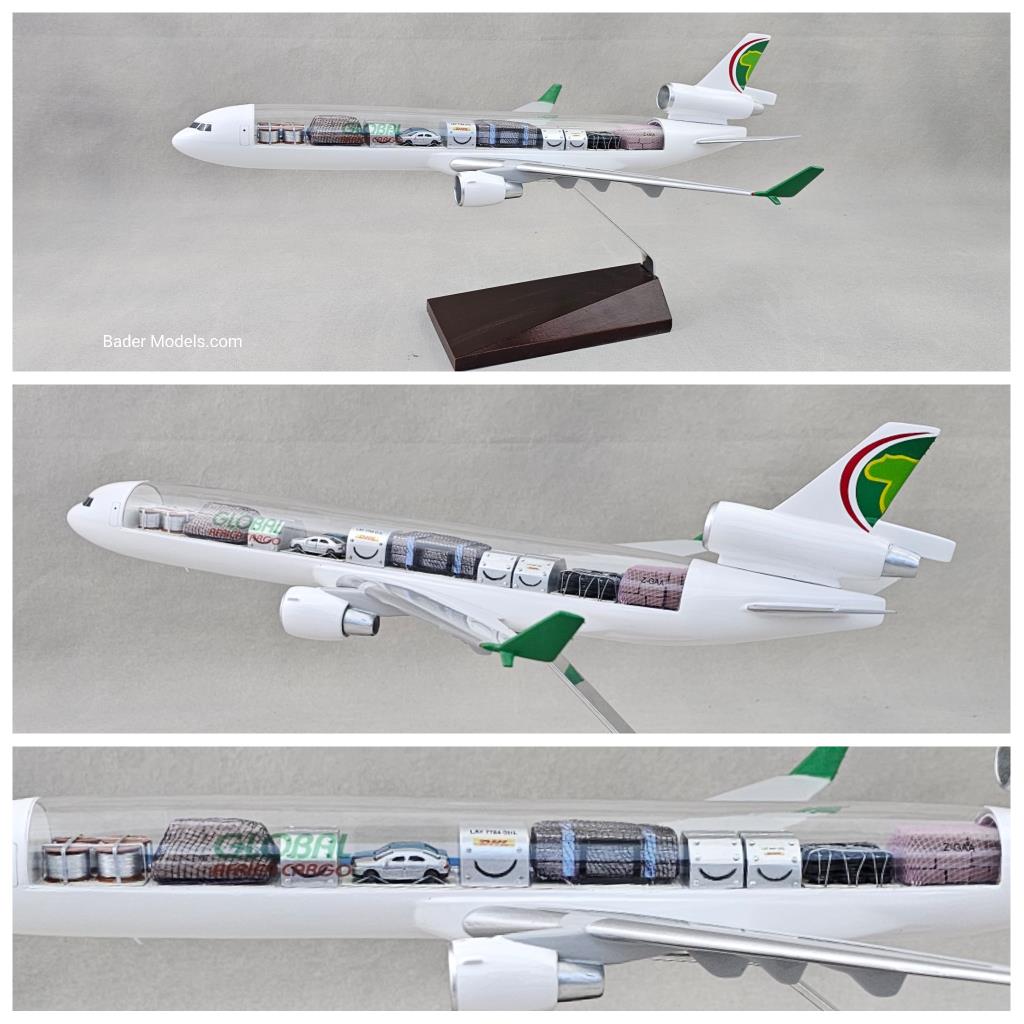 Global Africa Cargo - MD-11F - (1:144) - 180° Clear Top